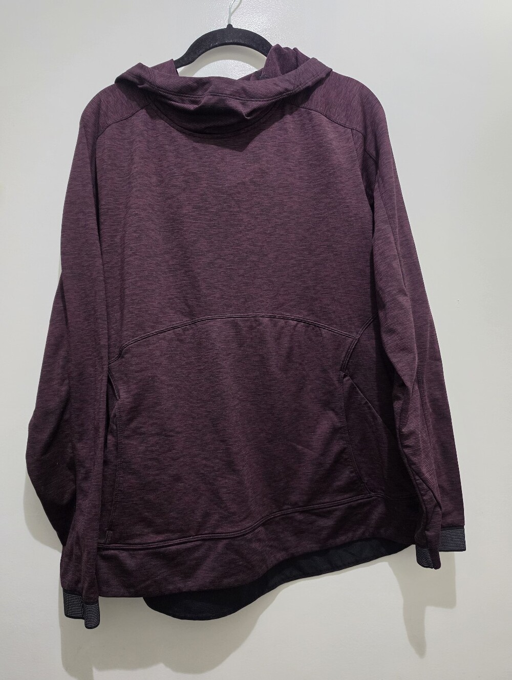 Athleta Plum Marled Hooded Sweater Xl
